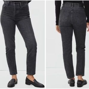 NWT Everlane 90's Cheeky Jeans black denim size 26